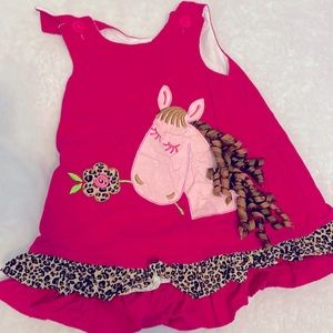 Corduroy baby dress